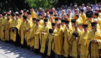 Prayer service at St. Vladimir's Hill