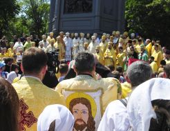 Prayer service at St. Vladimir's Hill