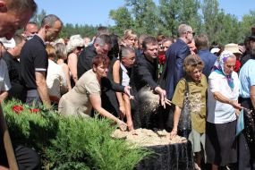 Farewell ceremony with the Mayor Kremenchug Oleg Babaev