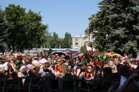 Farewell ceremony with the Mayor Kremenchug Oleg Babaev