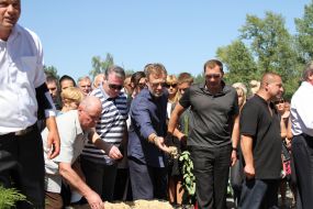 Farewell ceremony with the Mayor Kremenchug Oleg Babaev