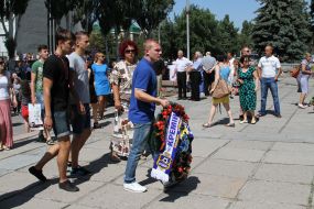 Farewell ceremony with the Mayor Kremenchug Oleg Babaev