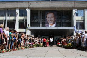 Farewell ceremony with the Mayor Kremenchug Oleg Babaev