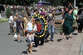 Farewell ceremony with the Mayor Kremenchug Oleg Babaev