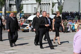Farewell ceremony with the Mayor Kremenchug Oleg Babaev