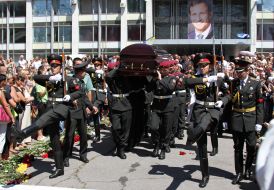 Farewell ceremony with the Mayor Kremenchug Oleg Babaev