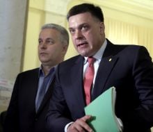 Oleg Tyagnibok and Aleksandr Mirniy