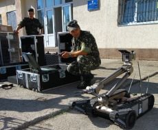 Demonstration of robot-sapper