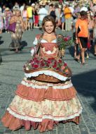 Girl selling flowers