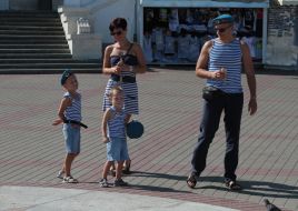 Celebrating the Day of airborne forces in Sevastopol