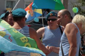 Celebrating the Day of airborne forces in Sevastopol