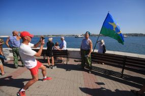 Celebrating the Day of airborne forces in Sevastopol