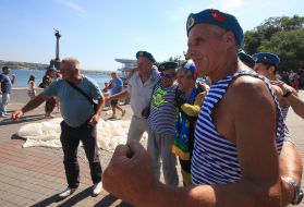 Celebrating the Day of airborne forces in Sevastopol