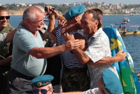 Celebrating the Day of airborne forces in Sevastopol