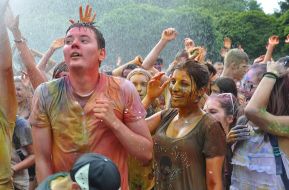 Participants of the colors festival