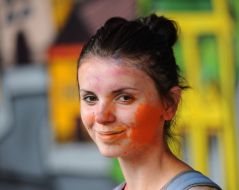 Girl of the colors festival