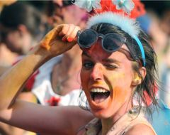 Girl of the colors festival