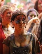 Participants of the colors festival