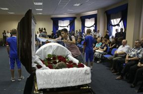 Farewell ceremony with Valentin Belkevich