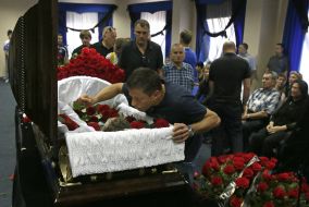 Farewell ceremony with Valentin Belkevich