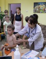 Marina Poroshenko with children