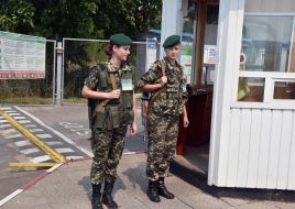 Checkpoint on the border with Platonovo