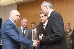 Александр Турчинов и Вольф Дитрих Хайм