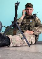 Soldier of battalion "Azov"