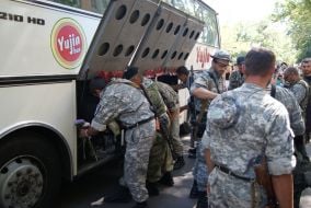 Soldiers of special battalion "Nikolaev"