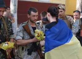 Soldier of special battalion "Nikolaev"