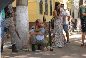Soldier of special battalion "Nikolaev"