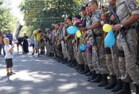 Soldiers of special battalion "Nikolaev"