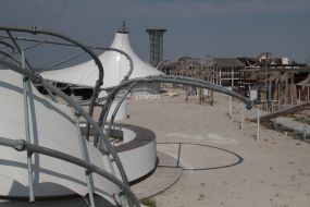 Empty territory of "Kazantip Republic"