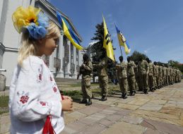 Бойцы батальона "Азов"