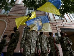 Бойцы батальона "Азов" 