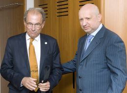 Aleksandr Turchinov and Per Westerberg