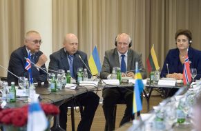 Aleksandr Turchinov and Loreta Grauzhinene