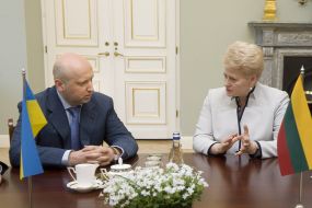 Aleksandr Turchinov and Dalia Grybauskaite