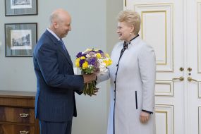 Aleksandr Turchinov and Dalia Grybauskaite