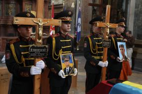 Farewell ceremony with Yuriy Dumansky and Vladislav Muravyov