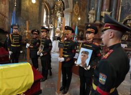 Farewell ceremony with Yuriy Dumansky and Vladislav Muravyov