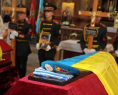 Farewell ceremony with Yuriy Dumansky and Vladislav Muravyov