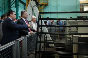 Петро Порошенко на ДП "Зоря" - "Машпроект"