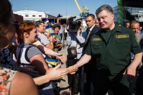 Петро Порошенко на заводі "Нібулон"