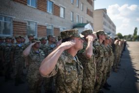 Soldiers of the 79th separate airborne brigade