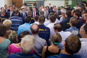 Петро Порошенко на ДП "Зоря" - "Машпроект"