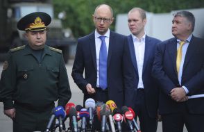 Arseniy Yatsenyuk and Oleg Vysotsky