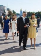 President of Ukraine Petr Poroshenko with family