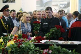 Farewell ceremony with Oleg Mikhnyuk