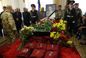 Farewell ceremony with Oleg Mikhnyuk